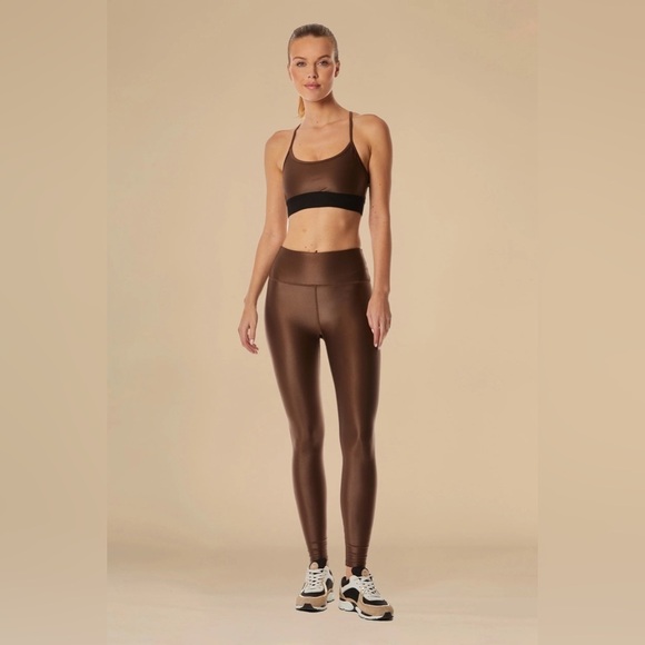 Noli Pants - Noli Yoga Jolie Liquid Jolie Sports Bra and Liquid Legging in Cafe